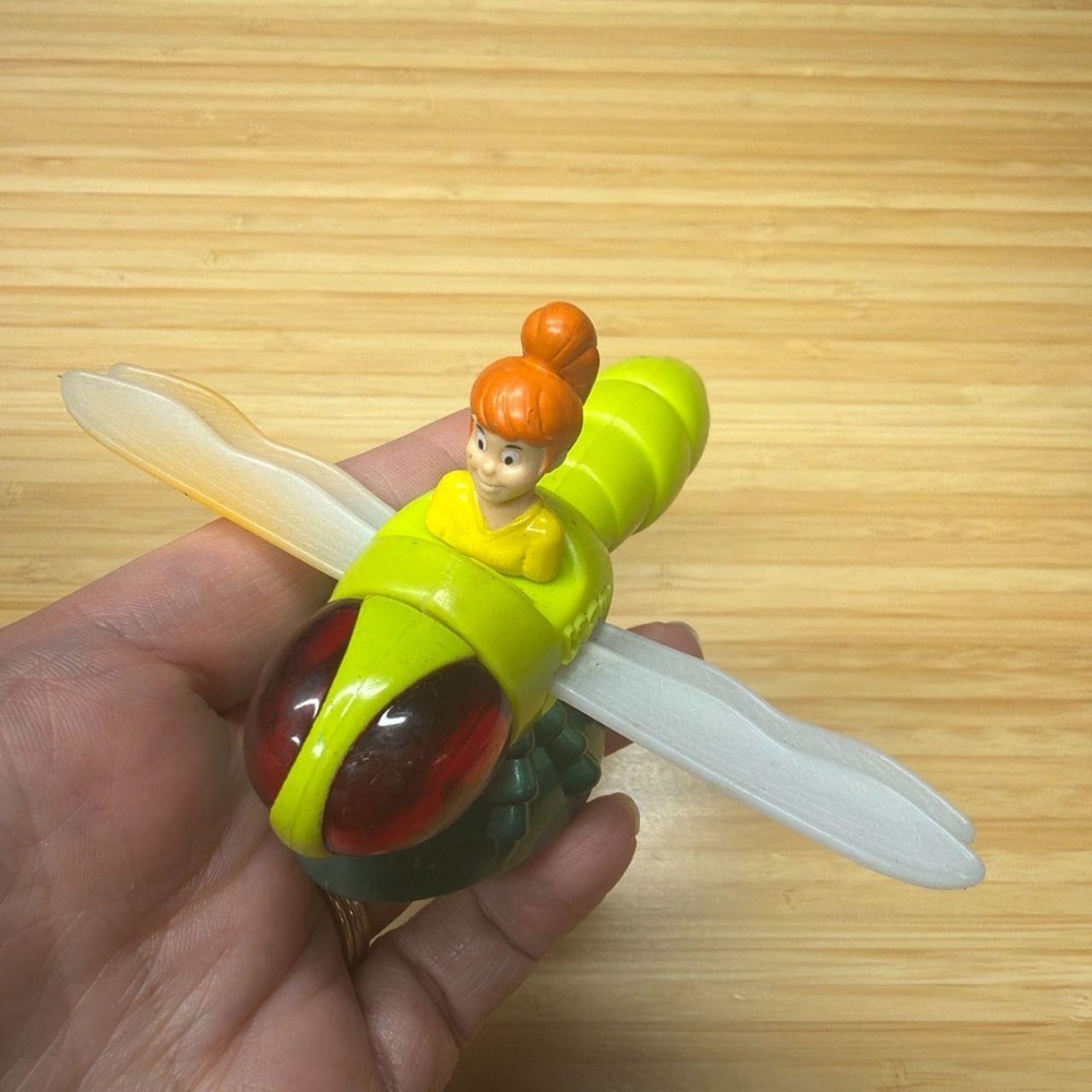 1998 Burger King Kids Club Boomer Dragonfly Bug Riders Rolling Toy